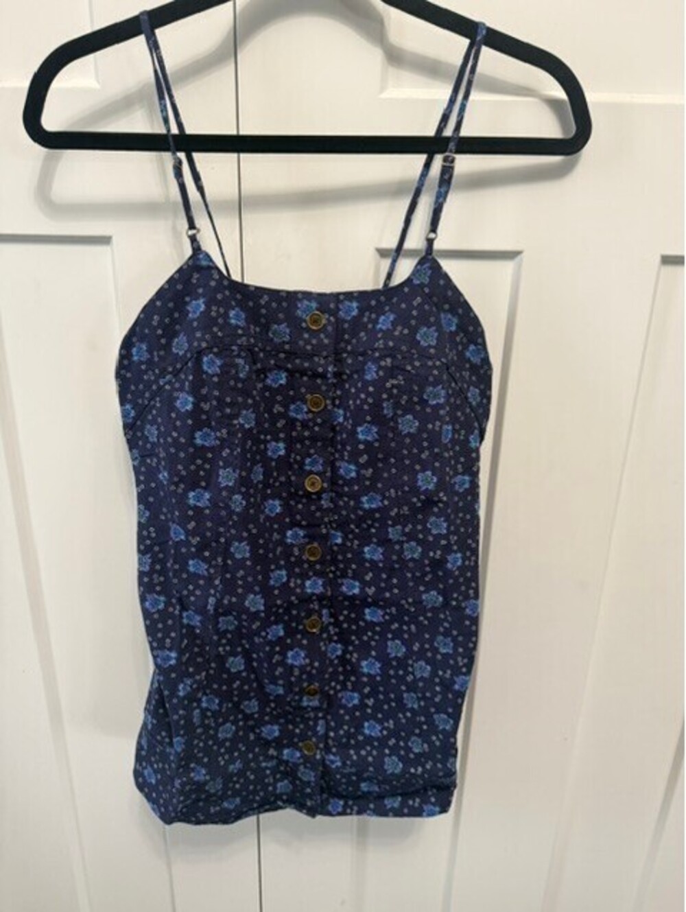 NWT Free People Maddie printed tunic tank in navy floral size XS MSRP $108